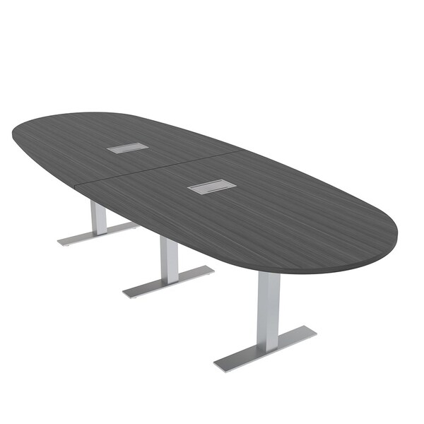 Skutchi Designs 45 in W, 144 in L, 29 in H, Engineered Wood Top, Grey HAR-BOVL-46X143-T-ELEC-ASIANNIGHT - main